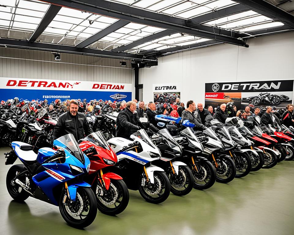 Leilão de motos do detran