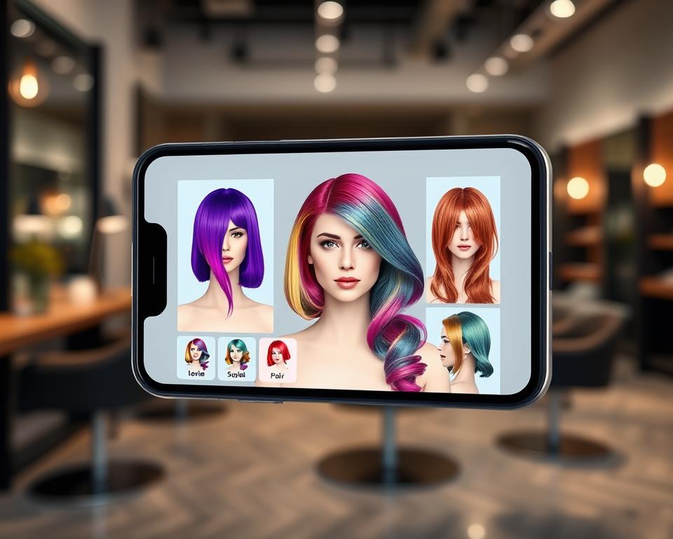 App para simulação de cabelo
