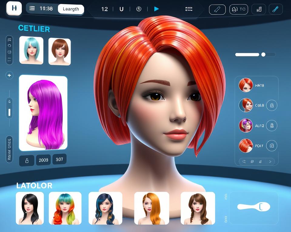 app para simular cabelos