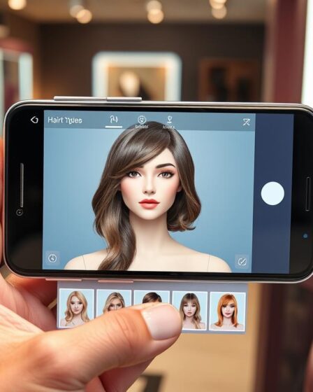 app para simular cabelo