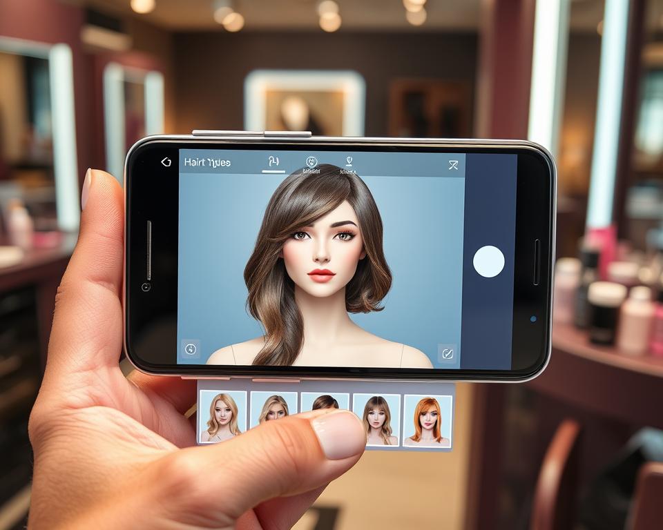 app para simular cabelo