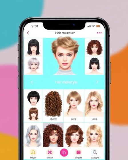 app de mudar cabelo