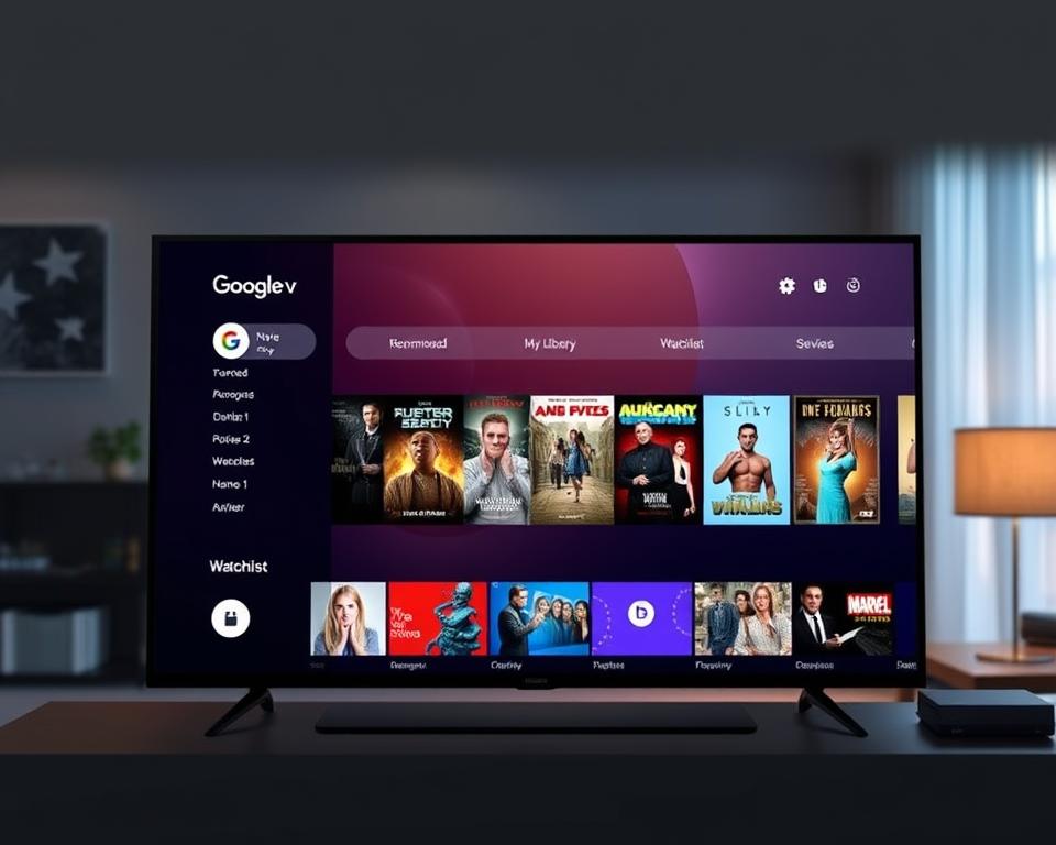 app google tv interface