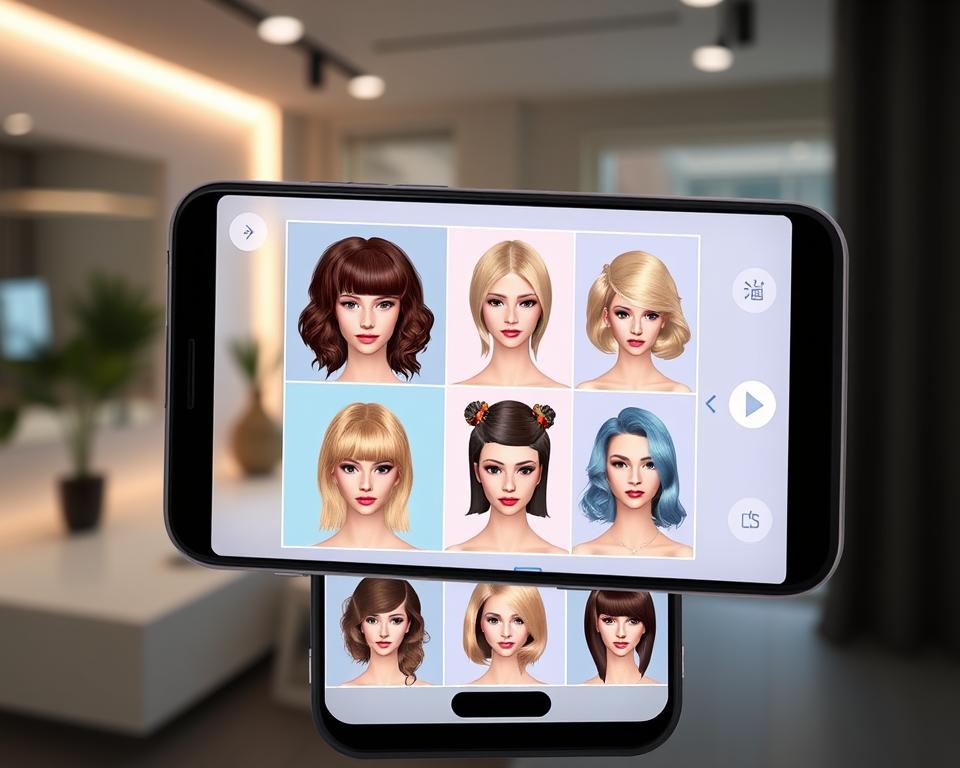 app para simular cabelo