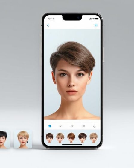 app para simular cabelo