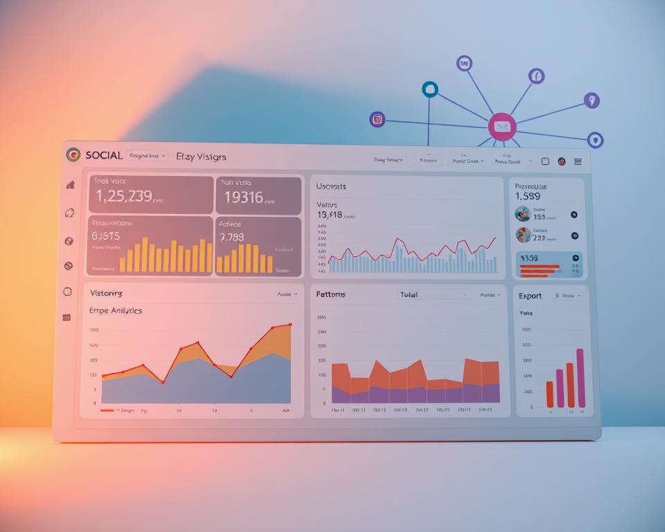 Monitoramento de visitas em redes sociais Monitoramento de visitas em redes sociais
