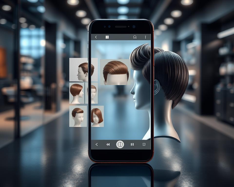app para simular cortes e cores de cabelo