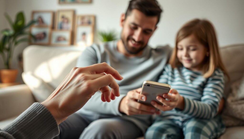 proteção familiar e uso responsável do celular