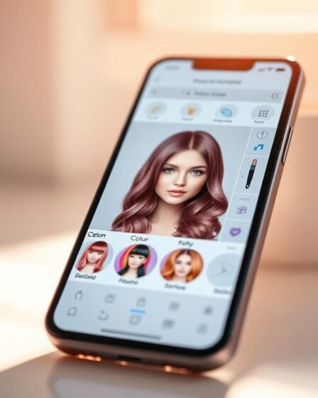 Aplicativo para mudar cor do cabelo