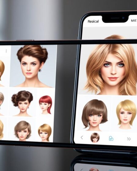 App para simular cortes de cabelo