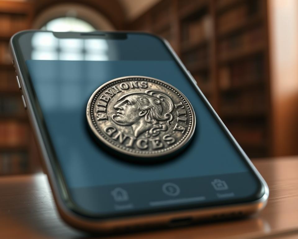 Aplicativo de identificação de moedas antigas