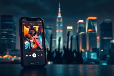 Aplicativo para escutar música rock
