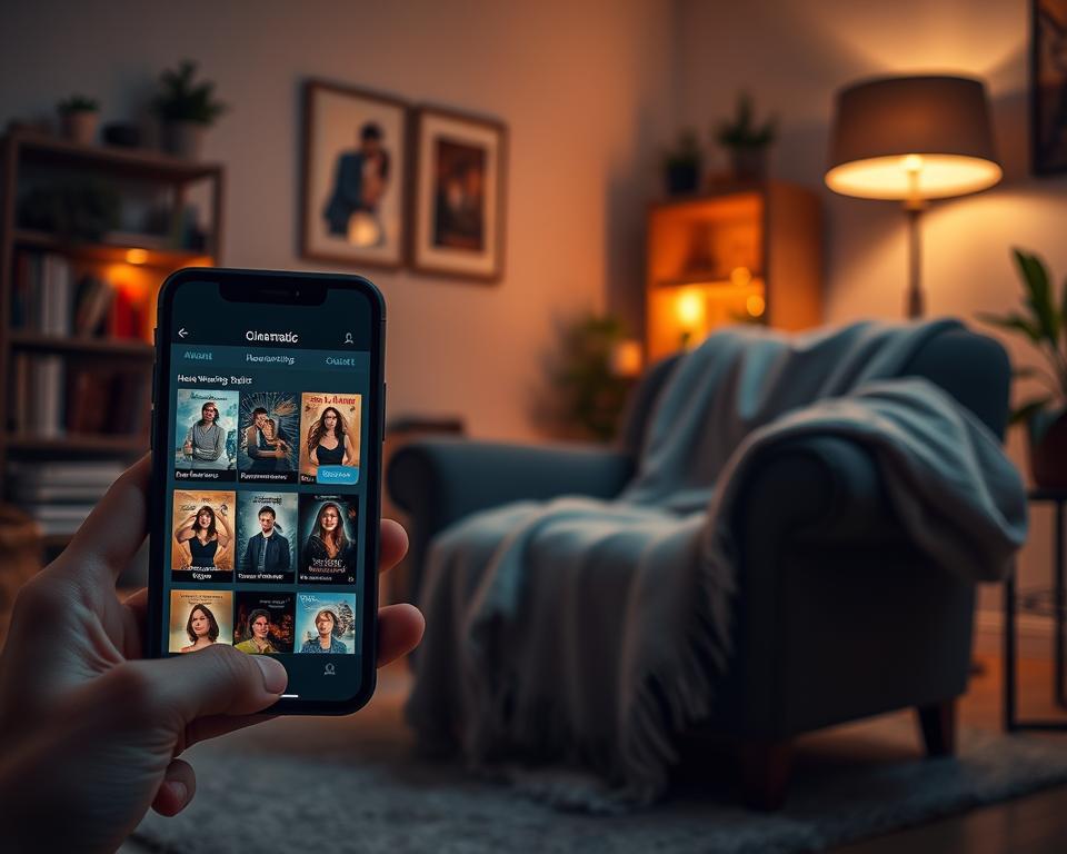 Aplicativo para filmes de romances