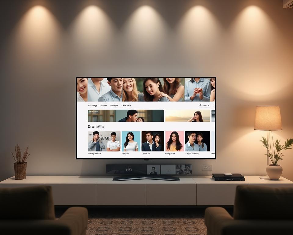 Pristine user interface with a minimalist design. A streaming platform interface showcasing the Dramaflix app, featuring a clean and organized layout with clear content categories. Soft lighting illuminates the sleek display, creating a sense of simplicity and ease of use. The interface is neatly arranged, with intuitive navigation and high-quality visuals of popular Korean dramas. A calming, serene atmosphere evokes a pleasant and efficient viewing experience. Pristine user interface with a minimalist design. A streaming platform interface showcasing the Dramaflix app, featuring a clean and organized layout with clear content categories. Soft lighting illuminates the sleek display, creating a sense of simplicity and ease of use. The interface is neatly arranged, with intuitive navigation and high-quality visuals of popular Korean dramas. A calming, serene atmosphere evokes a pleasant and efficient viewing experience.