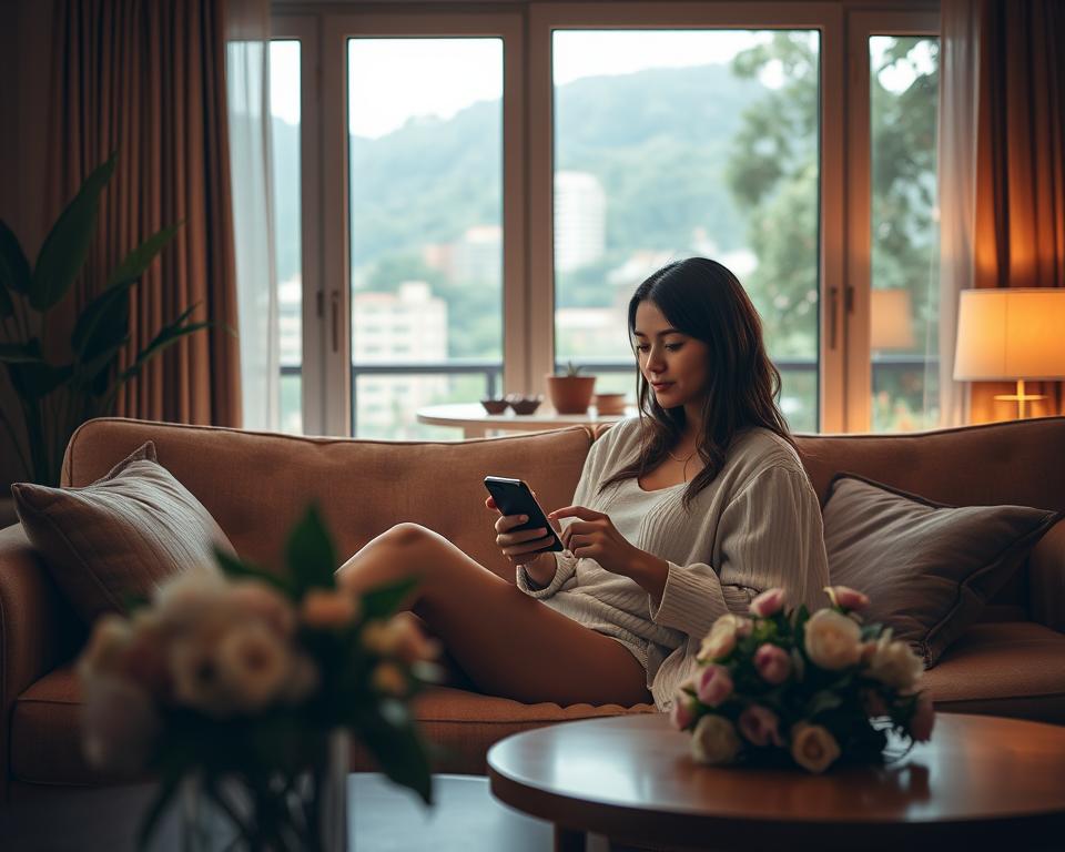 aplicativo para filmes de romance