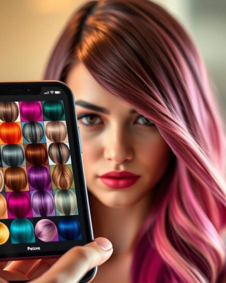 Aplicativo para mudar cor do cabelo