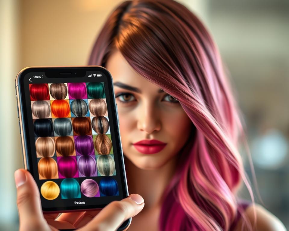 Aplicativo para mudar cor do cabelo