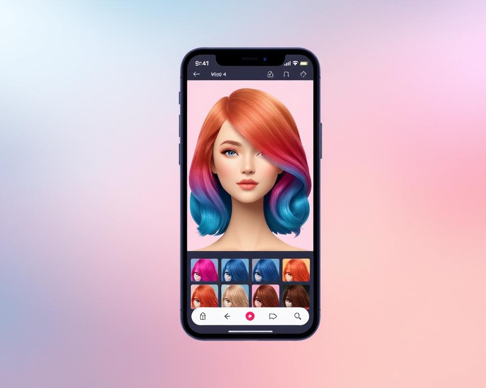 aplicativo para mudar cor do cabelo