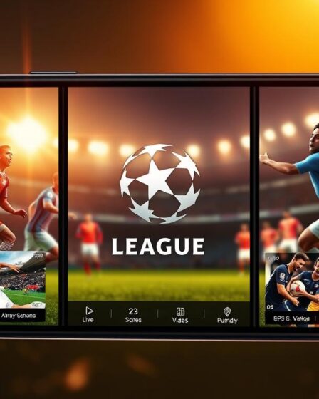 app para assistir jogos da Champions League
