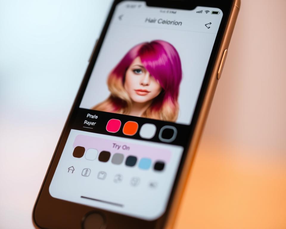 app para mudar cor de cabelo
