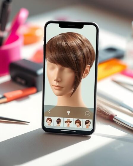 app para simular novos estilos de cabelo