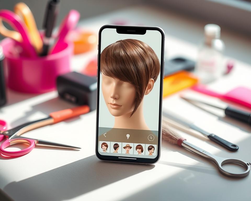 app para simular novos estilos de cabelo