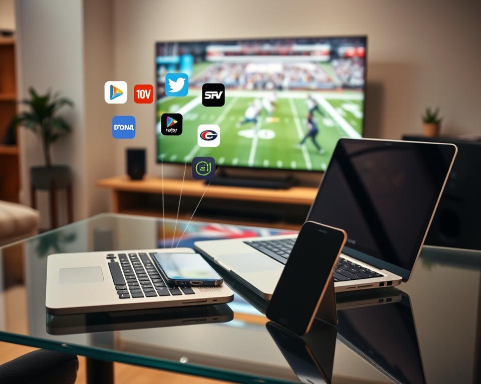 escolher aplicativo para assistir NFL