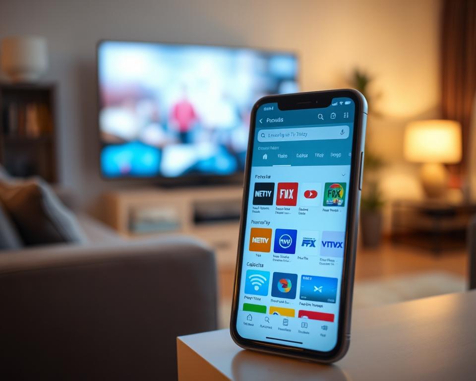 escolher aplicativo para assistir TV