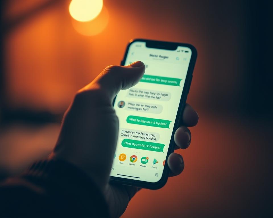monitoramento de mensagens no celular
