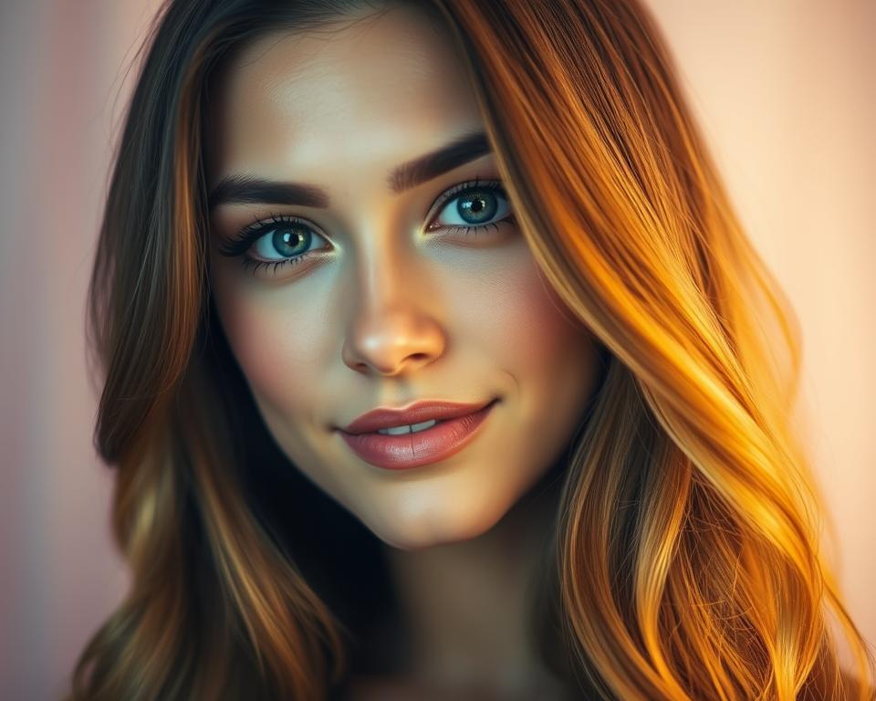 mudança de cor de cabelo