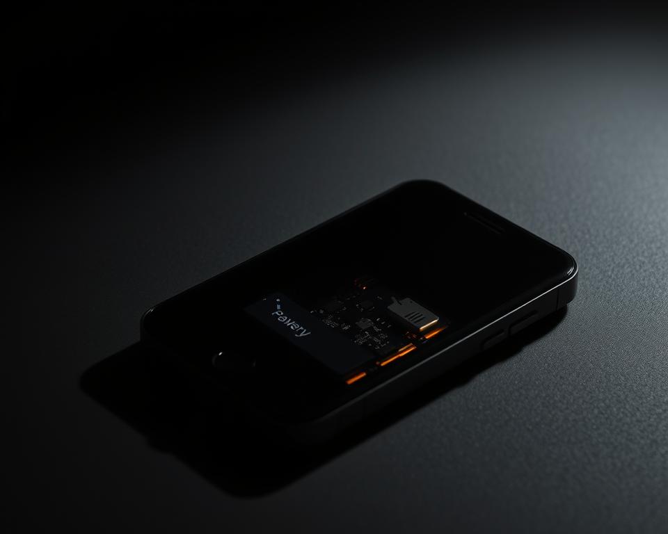 Bateria de smartphone descarregando rapidamente Bateria de smartphone descarregando rapidamente