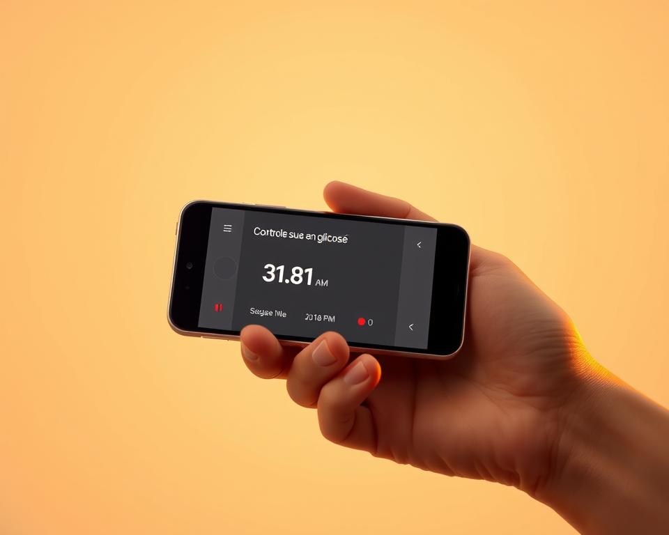 Controle sua glicose em segundos 📱