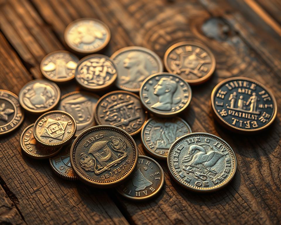 Moedas antigas raras