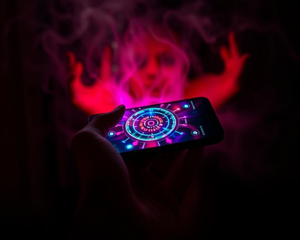 Sensor de energia paranormal no celular Sensor de energia paranormal no celular