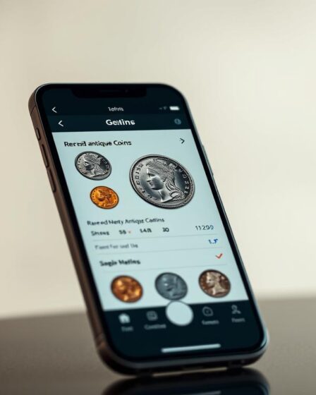 app para identificar moedas raras/antigas