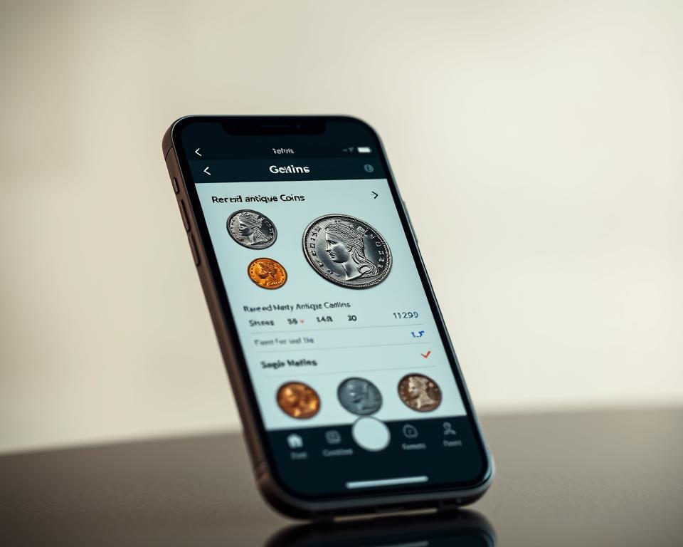 app para identificar moedas raras/antigas