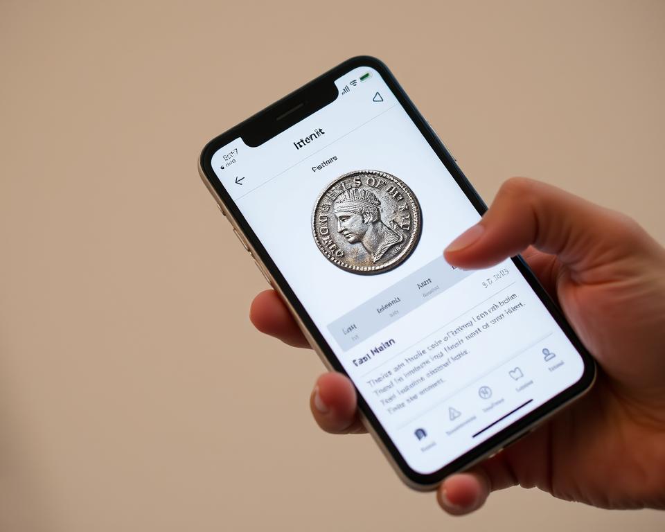 app para identificar moedas raras/antigas