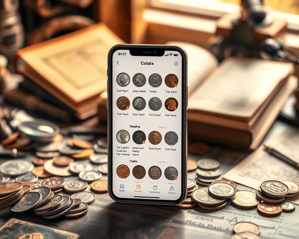 app para identificar moedas raras/antigas