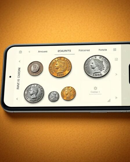 app para identificar moedas raras/antigas