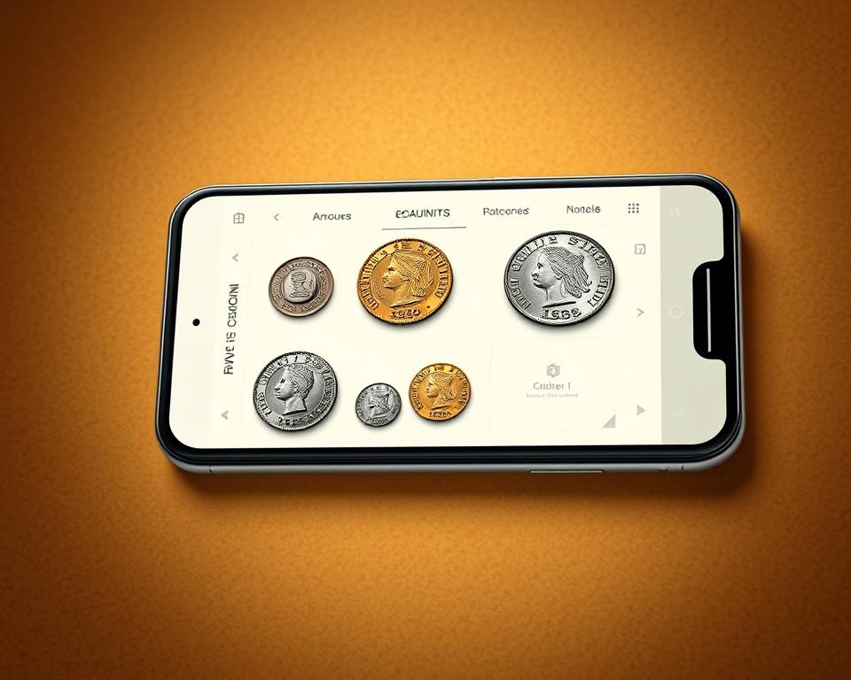 app para identificar moedas raras/antigas