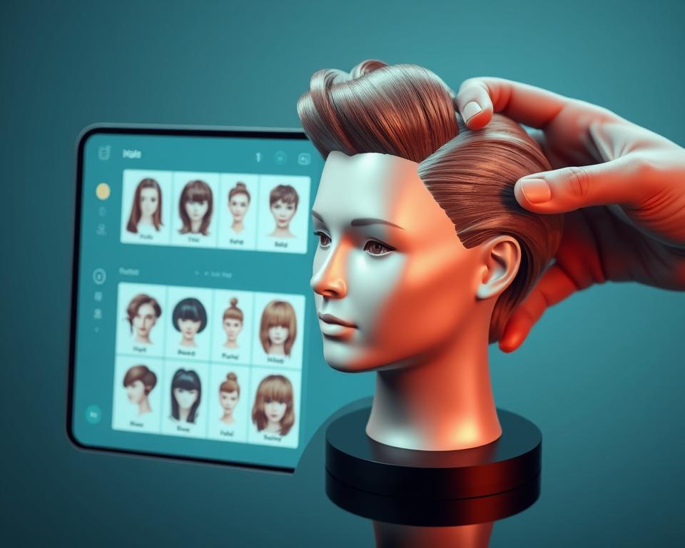 app pra simular cortes de cabelo