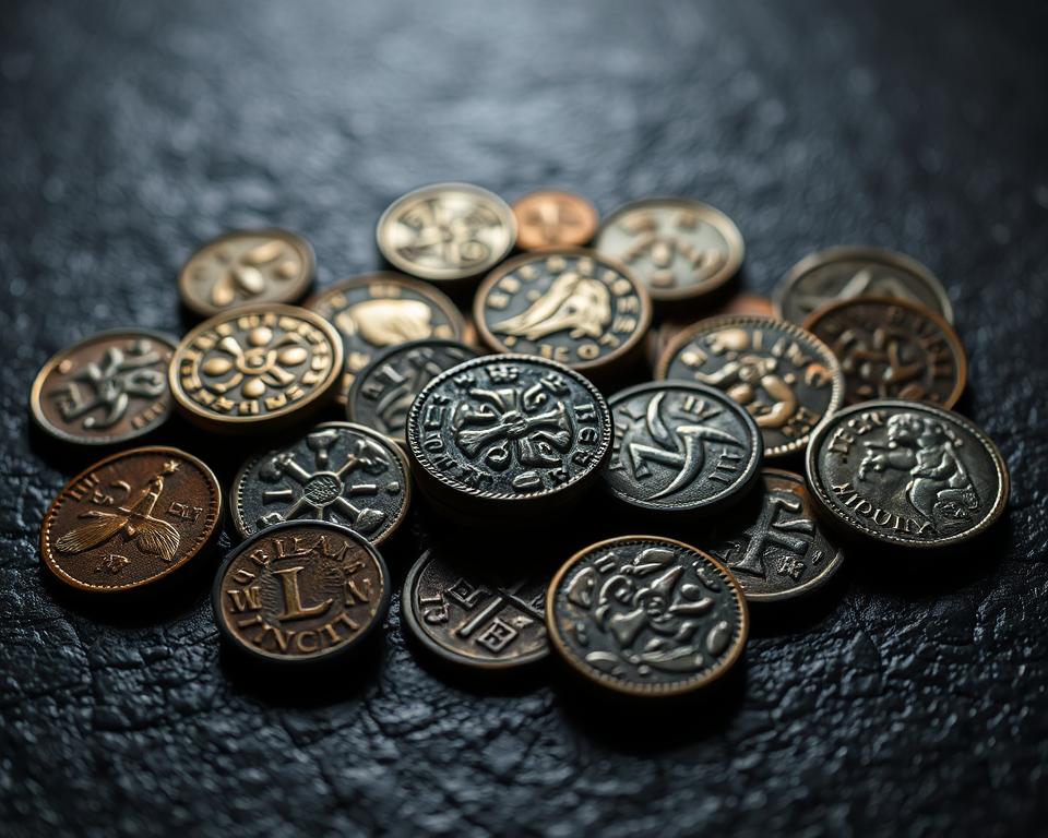 identificação de moedas antigas