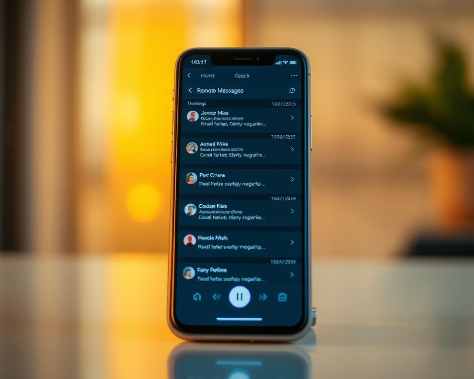 Monitoramento de mensagens remotamente