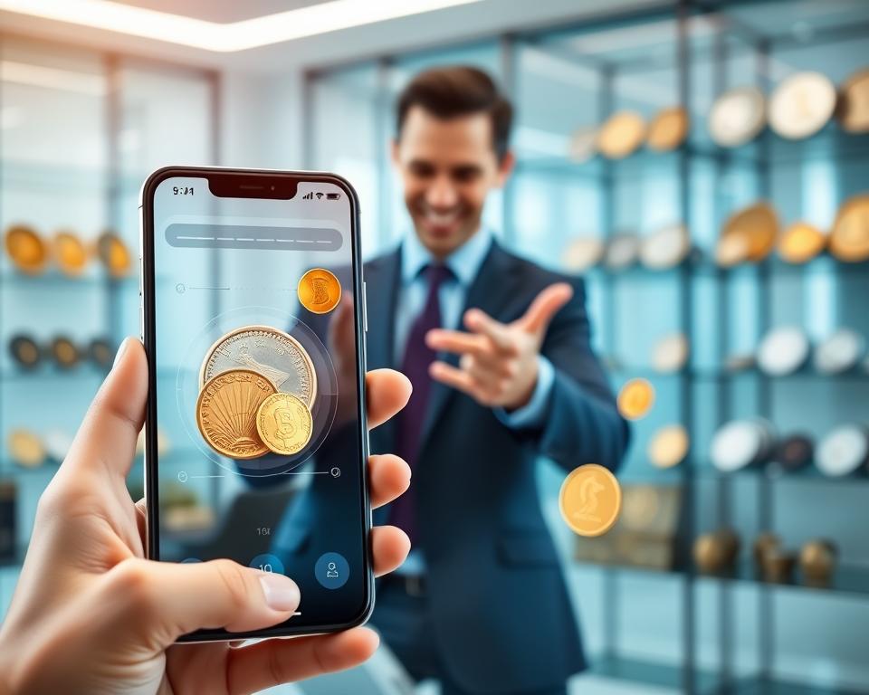 Scanner de moedas valiosas Scanner de moedas valiosas