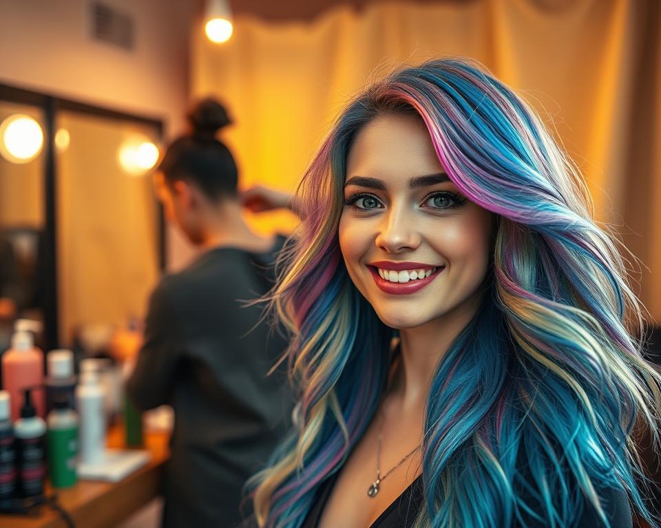 Teste novas cores no seu cabelo
