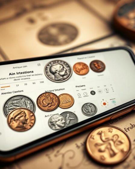 app para identificar moedas raras/antigas