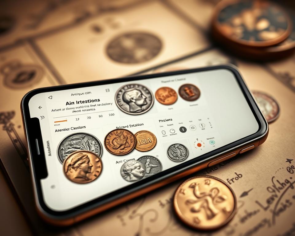 app para identificar moedas raras/antigas