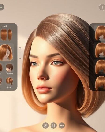 app para simular cortes de cabelo