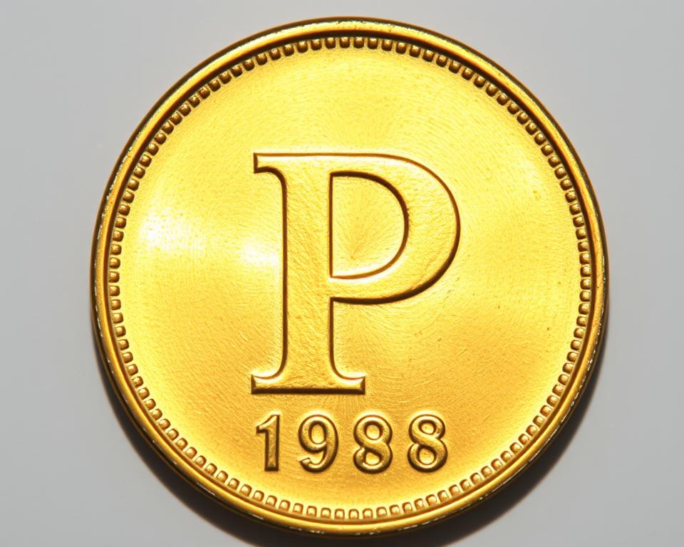 moeda 1 real letra P 1998 valor