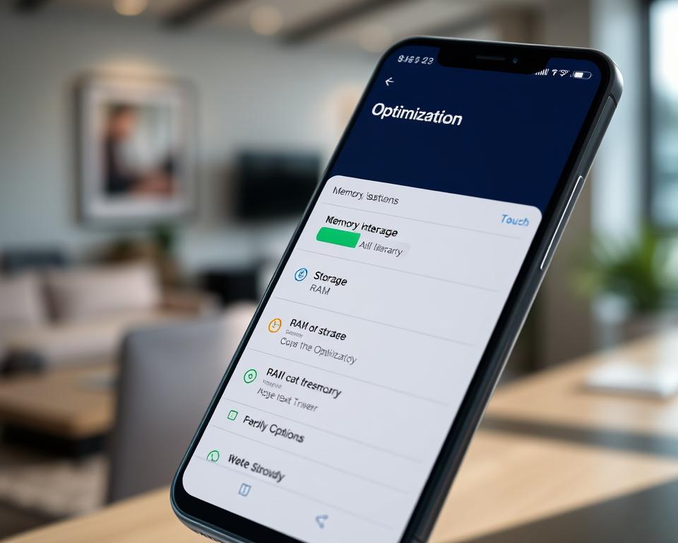 otimização de memória do celular